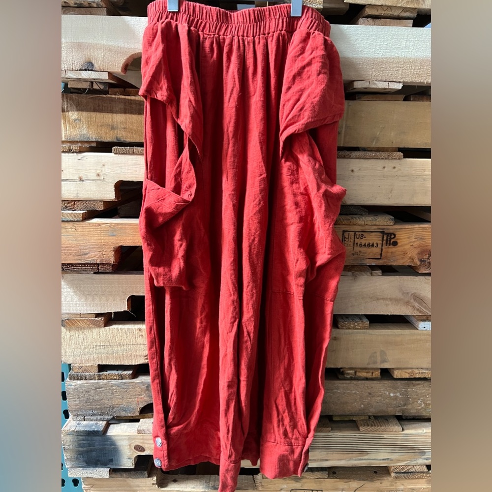 Cullinan Fashion Linen flowy yoga pants